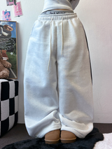 TRACK WIDE TAPING BALLOON LONG PANTS 💙🖤🤍3COLOR
