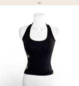 keep silver stud halter top