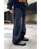 KP Denim Side-Tuck Snap PT