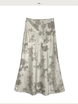 ariel satin brush maxi sk