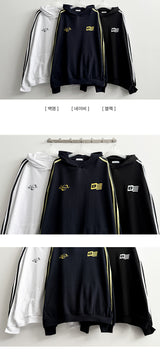 Fector Color Track Line Boxy Fit Hoodie