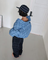 Bobby Checkered Cropped Padded Jacket