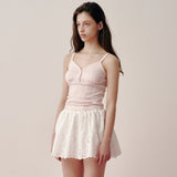 Lace Cap Sleeveless (Pink)