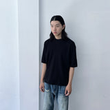 テクスチャード リブ ショートスリーブ Tシャツ