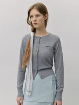 ROLA BASIC ROUND CARDIGAN GRAY