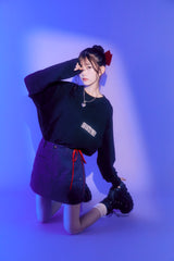 Collaboration Long-sleeved T-shirt - Ruby | 【Oshinoko】 × 60% 