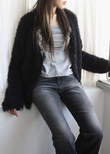 BLACK CAT BOOTS CUT DENIM