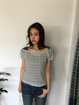 Blossom Lace T-shirt + Scarf (4color)