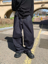 Seti Pintuck Non-Fade Denim Pants