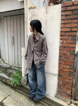 26FW★ [BAONHAUS] Kurenin Roll-up Check Shirt