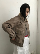 [MD Pick] Grunge Leather Mustang Jacket (2color)