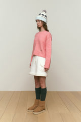 COLLECTION ROUND NECK KNIT [PINK]