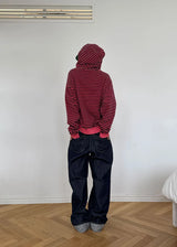 (UNISEX) NONFADE INDIGO WIDE DENIM (S-L)