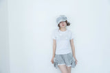 ナポレオン ボタン Tシャツ(white)