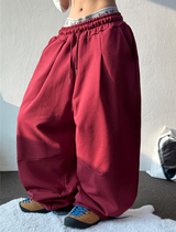 HOT COLORING CURVE BALLOON PANTS ❣🤎🩶🖤4COLOR