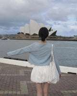 [MADE] Ghibli, striped cropped cardigan