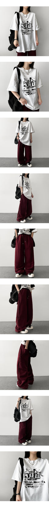Juy oversized fit short-sleeved T-shirt