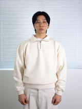 26ss ハーフジップアップロゴエンブロイダリーニットスウェットシャツ 2color