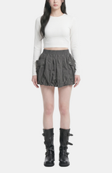 Luna Washed Cargo Balloon Skirt