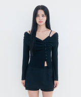 Rin cardigan set (Black)