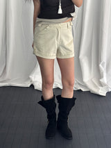 Ser Buckle-detail roll-up shorts