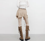 Demash see-through frill cardigan + sleeveless set