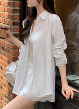 #YP Stripe Loose Fit Shirt (3color)