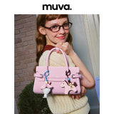 muva. 本革 チャーム付 3WAY ミニトートバッグ