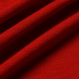 オーバーサイズシルケットスクープネックTシャツ RED