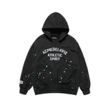 25FW ペイントエフェクトフーディー ブラック
