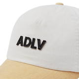 25SS PIG/BIO WASHED LEATHER PATCH BALL CAP YELLOW