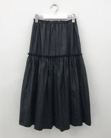 Chatin frill long skirt (2color)