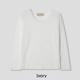 Lea Cut-Off Boat Neck Knit