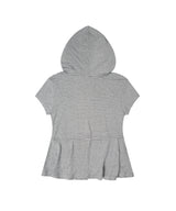 STRIPE HOOD FLARE TOP (GRAY) F26QB072
