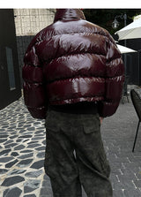 [F/W] ボリュームクロップグロッシーパッディング(3color)