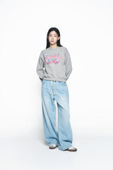 25SS デストロイデニムバドパンツ ライトブルー