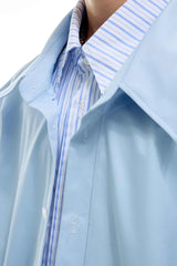 Striped Colorblock Layered Shirt