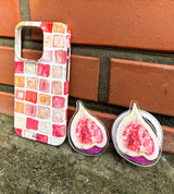 [ Pink coral brick pattern ] Hard Case