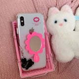 Kitty Fork Doll Keyring (cream white)