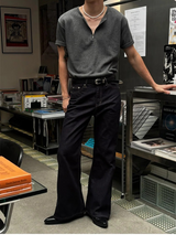 [Unisex]デニムブーツカットパンツ