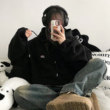 Maron フリースビッグポケットフードパーカー