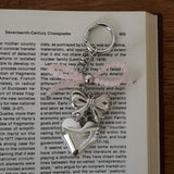 Double ribbon keyring