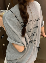 リア メール レタリング ショート スリーブ Tシャツ / 3カラー