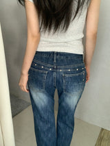 Doreen Studded Denim Pants