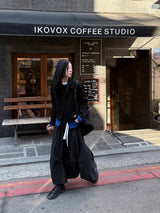  MAXI FLARE TUCK SKIRT