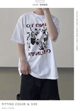 タッチグラフィックオーバーサイズハーフTシャツ