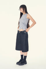 Tori string shirring sleeveless