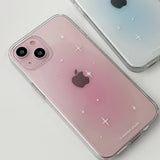 [Gel-hard] Twinkle blur Phone case (pink)