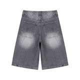 BTB : WAVE WASHING BERMUDA SHORTS [GRAY CORE] [UNISEX]