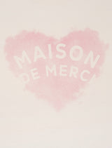 ウーマンズベーシックコットンキャンディハートロゴショートスリーブT　クリーム(FCE2TS205W)